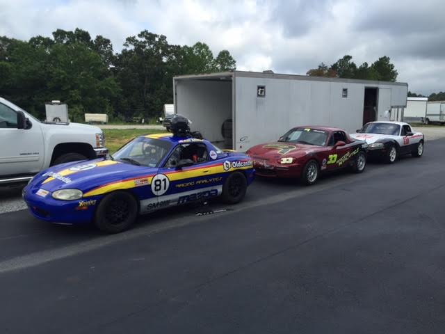 Cars ready to go for a fun day at Atlanta Motorsports Park! 