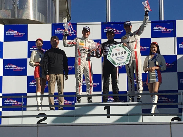 Podium celebration for the Global MX-5 Cup exhibition round!