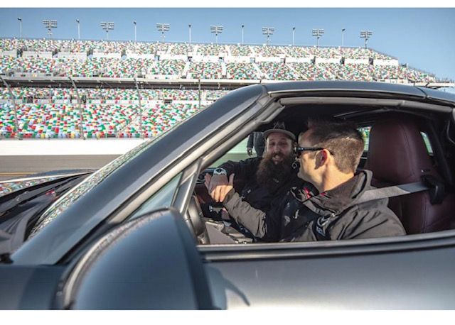 Media members really enjoyed their hot lap around Daytona.