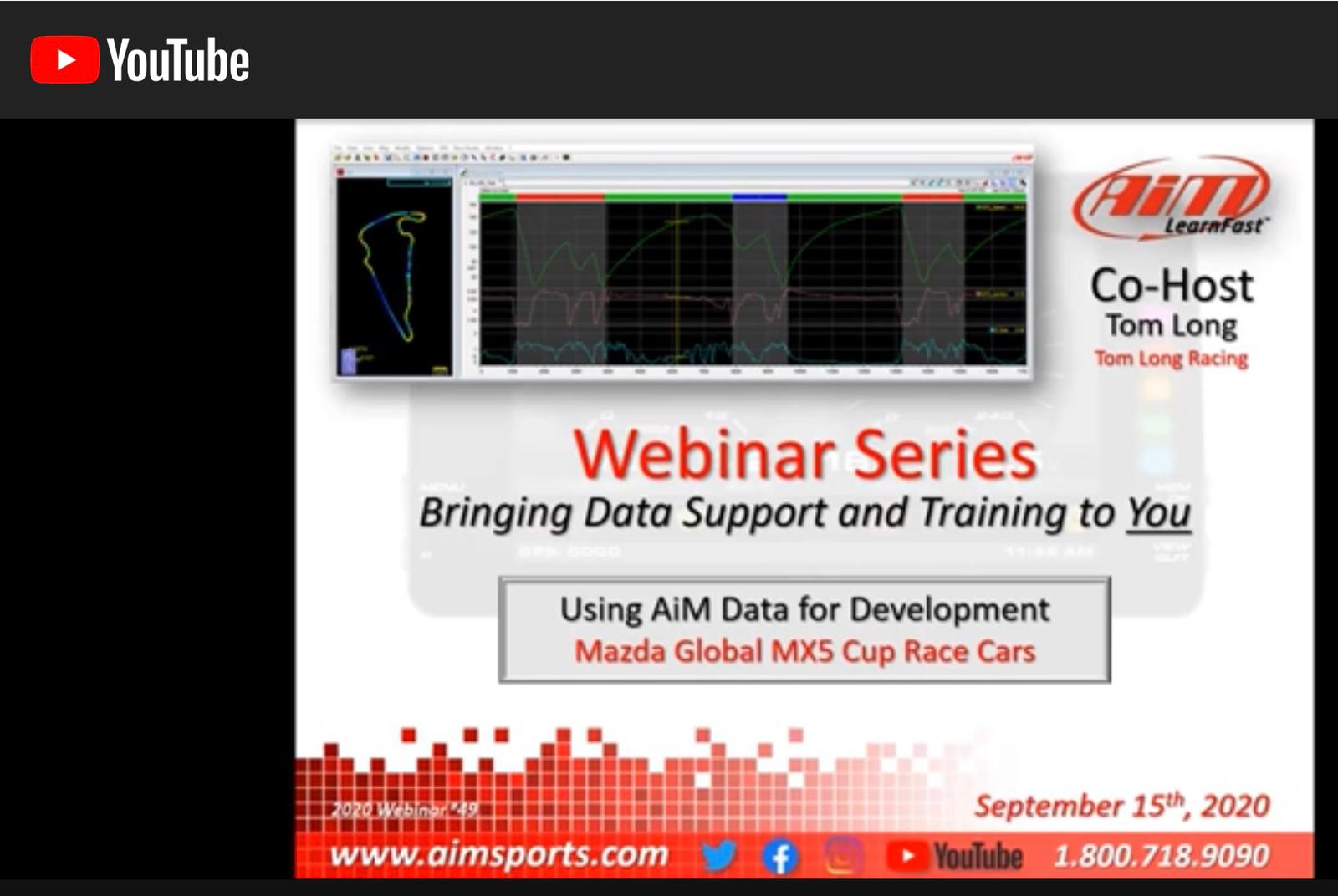 Speaking of data, I participated in an informative AiM Sports webinar this past week, discussing the power of data systems and how to use them as a tool. You can watch it on YouTube at this link.