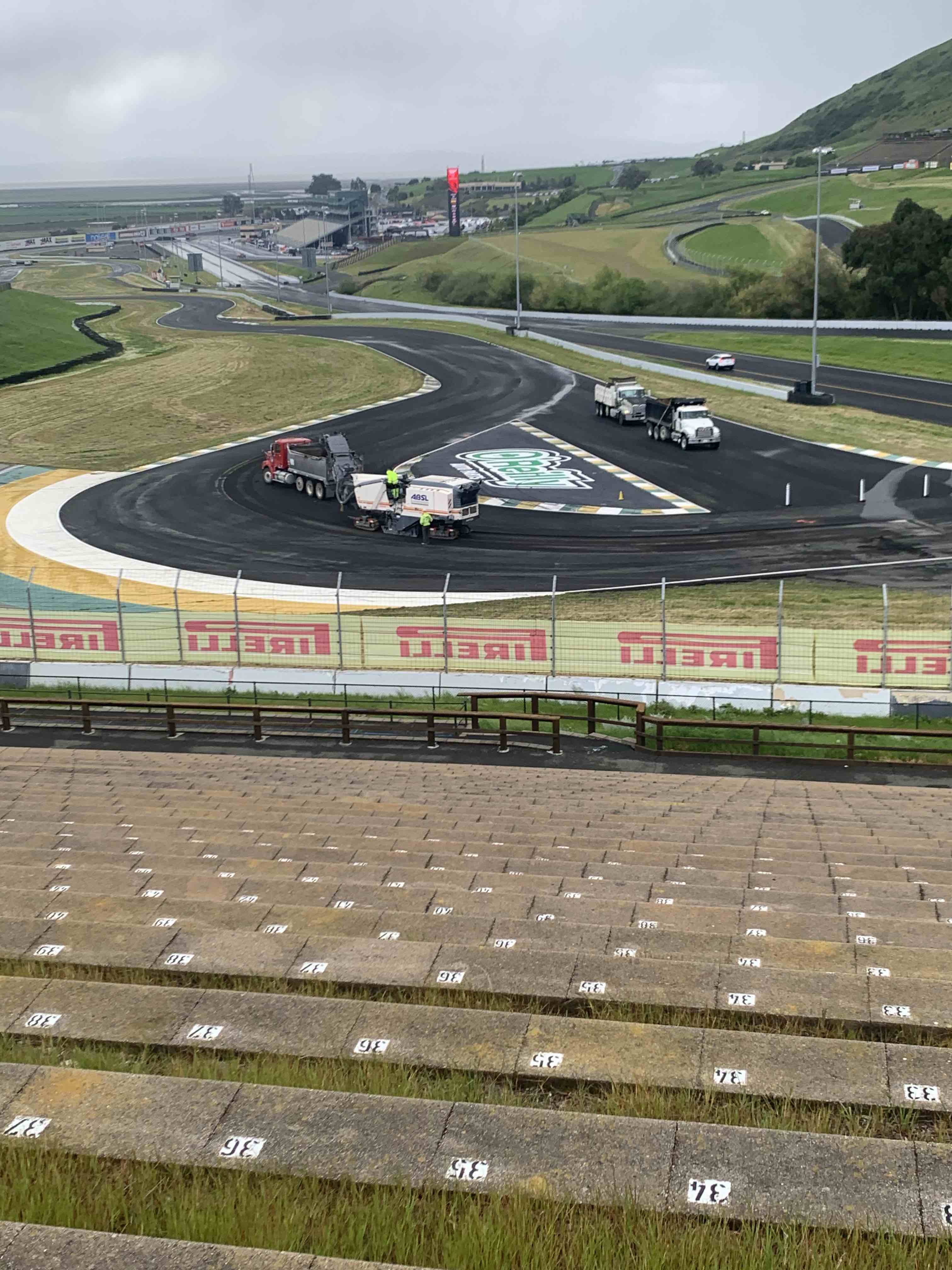 Track officials jumped right on it, and pavement crews fixed the trouble areas over a 48-hour span, missing Thursday testing and Friday practice.