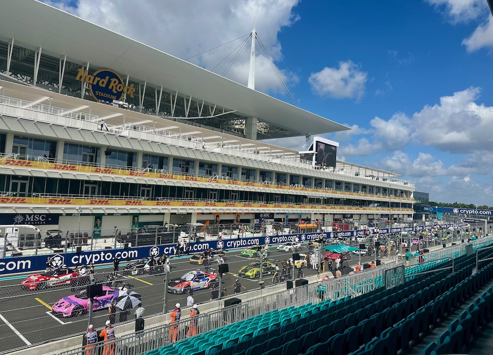 All lined up and ready to race in Miami!