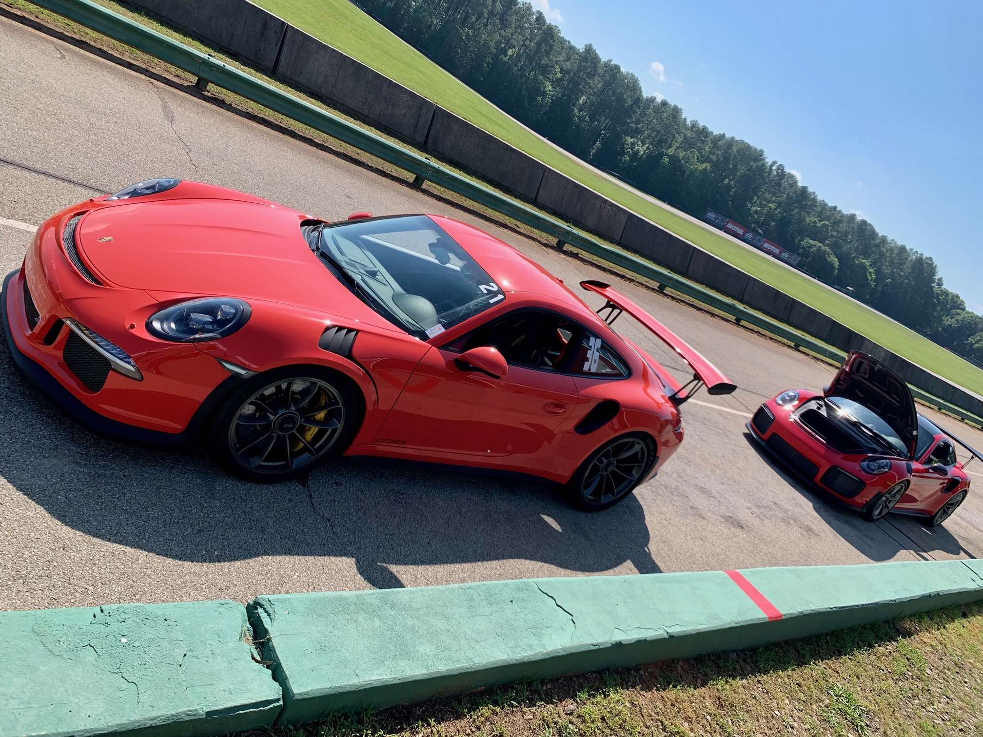 Lots of beautiful machinery lining the pit lane!